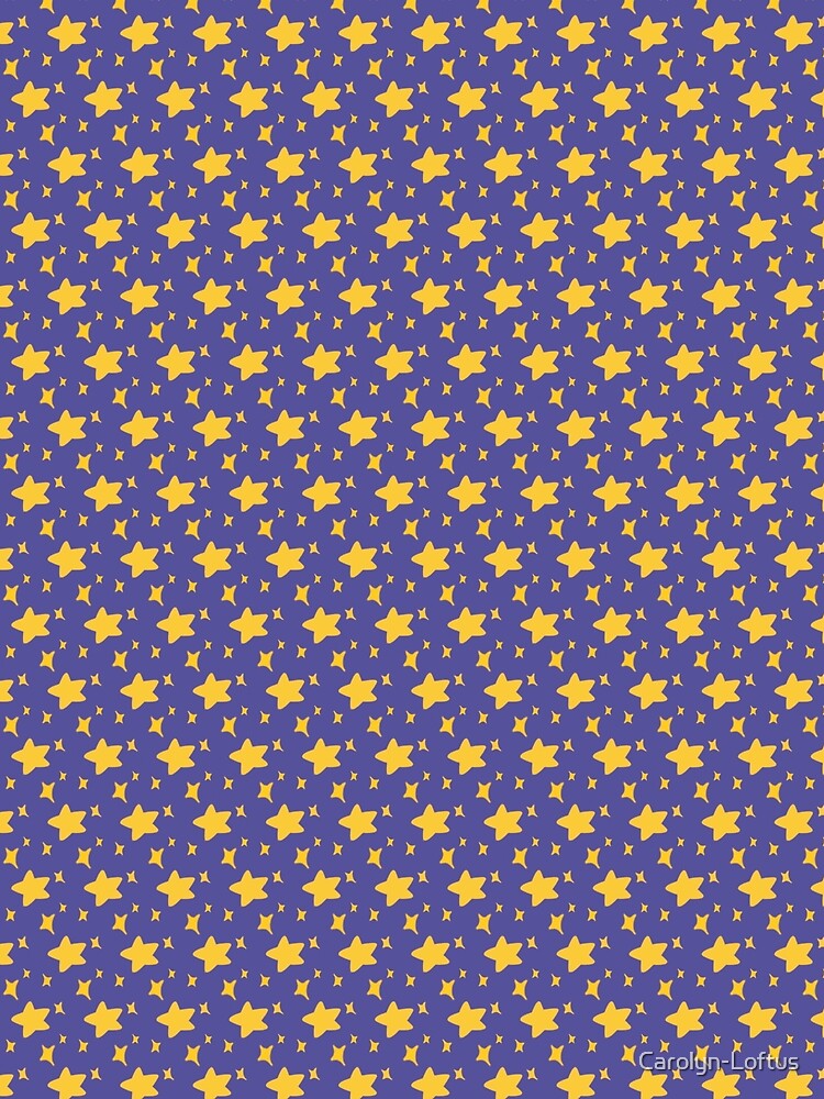 Night Owls, Sub Pattern (Purple Stars) by Carolyn-Loftus