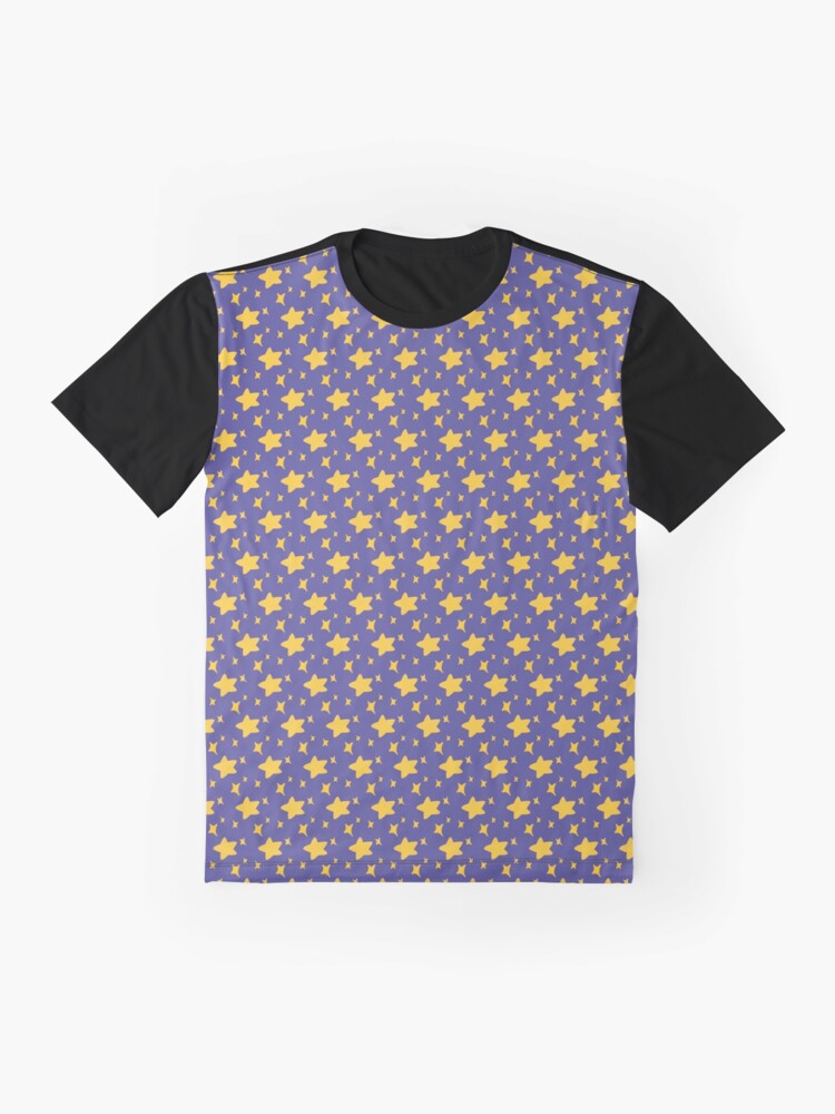 Alternate view of Night Owls, Sub Pattern (Purple Stars) Graphic T-Shirt