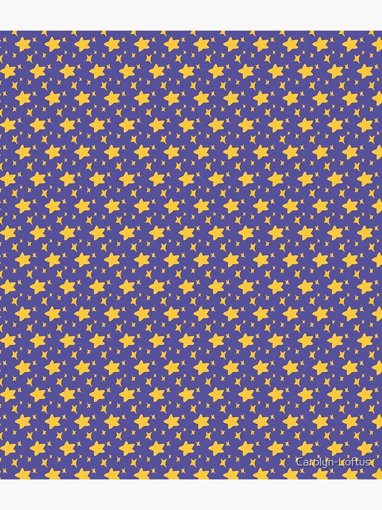 Night Owls, Sub Pattern (Purple Stars) by Carolyn-Loftus