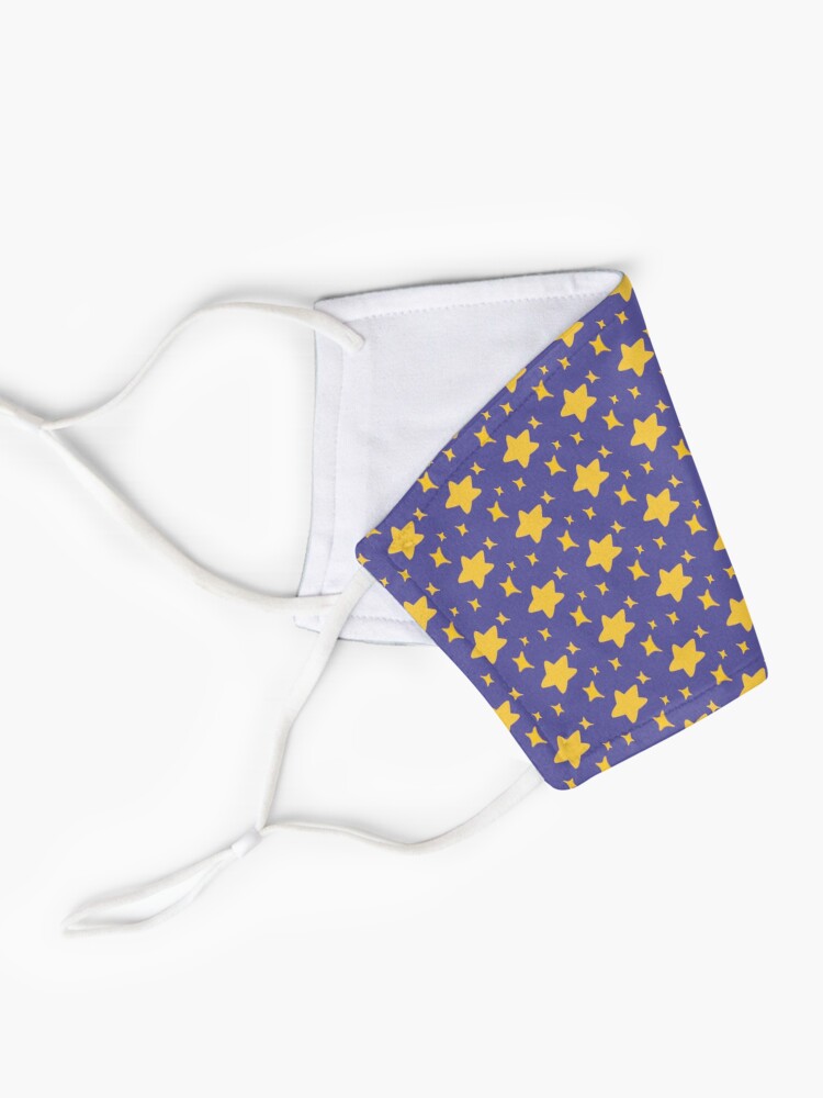 Alternate view of Night Owls, Sub Pattern (Purple Stars) Mask
