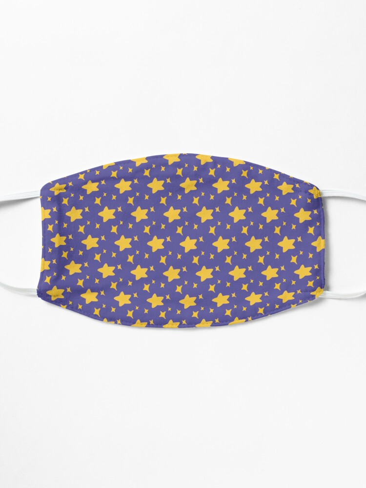 Alternate view of Night Owls, Sub Pattern (Purple Stars) Mask
