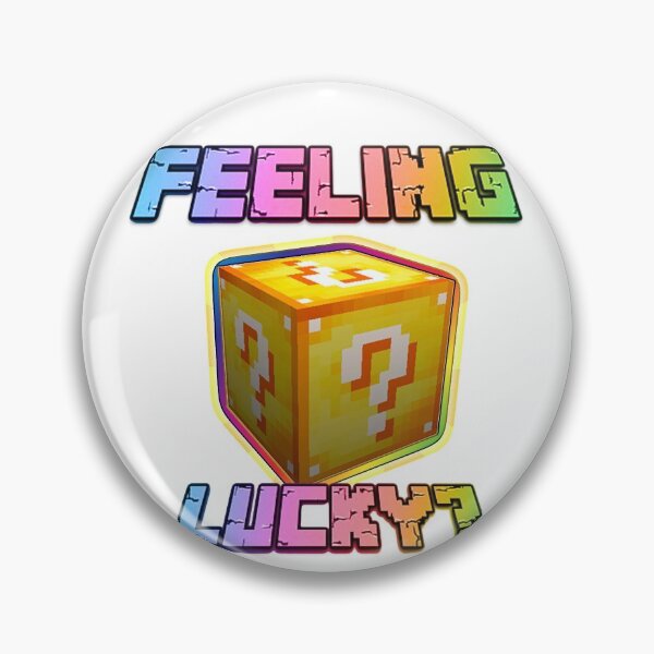 Item preview,  Feeling Lucky? Lucky block sticker pack(rainbow text) designed and sold by MinecraftMania.