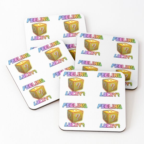 Item preview,  Feeling Lucky? Lucky block sticker pack(rainbow text) designed and sold by MinecraftMania.