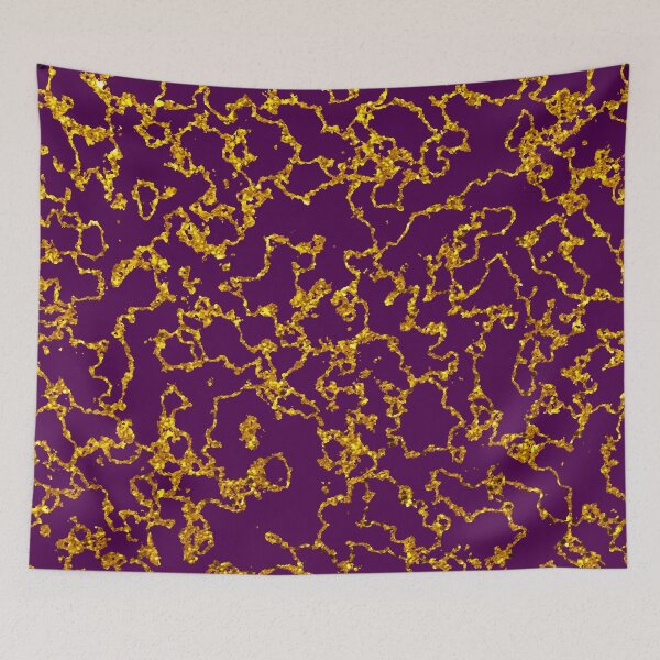 Item preview, Marbled Gold and Royal Purple Abstract Larger Pattern designed and sold by Darcy777.