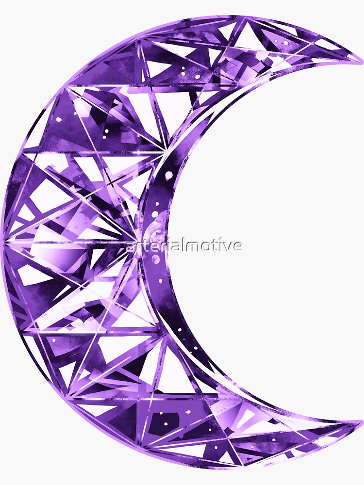 Pretty Amethyst Crescent Moon Crystal