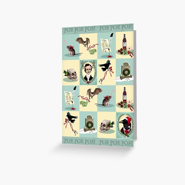 Very Poe Holidays Greeting Card