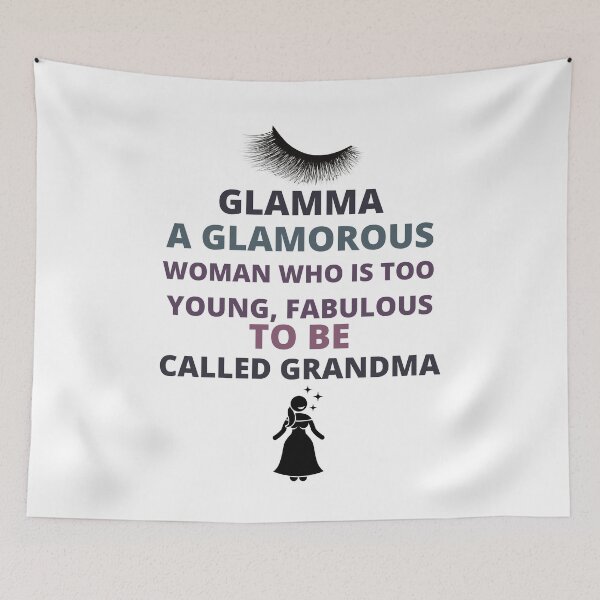 Aperçu de l'œuvre glamma une femme glamour qui est trop jeune fabuleuse pour être appelée chemise de grand-mère, glamma une femme glamour qui est trop jeune fabuleuse pour être appelée grand-mère créée et vendue par BousboulaStorie.