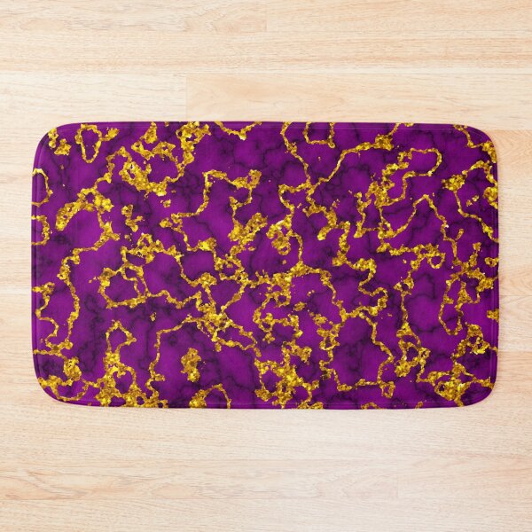 Item preview, Marbled Gold and Royal Purple Abstract Larger Pattern Veined designed and sold by Darcy777.