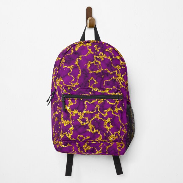 Item preview, Marbled Gold and Royal Purple Abstract Larger Pattern Veined designed and sold by Darcy777.
