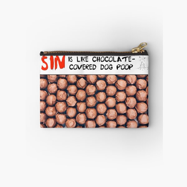 Item preview, Sin is Like Chocolate-Covered Dog Poop - 2 designed and sold by The Catholic Religion Teacher Shop.