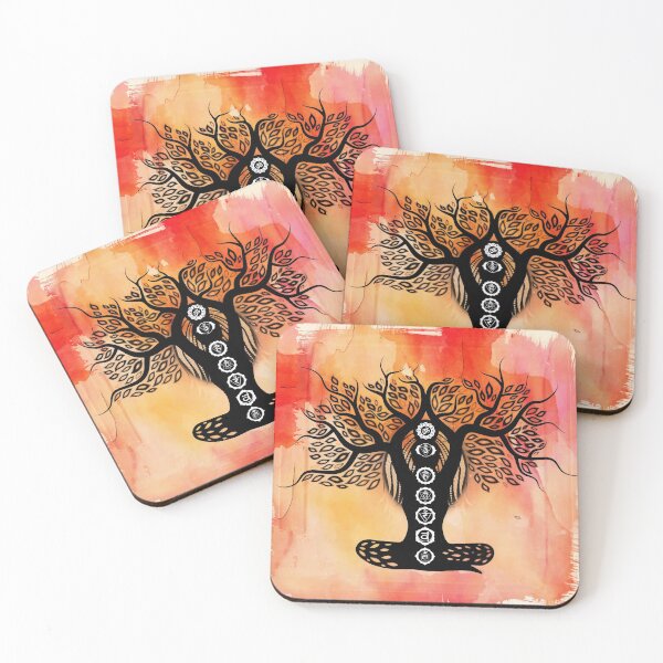 Item preview, Chakra Lady Tree - 60 Watercolor RBG designed and sold by chakraplaza.