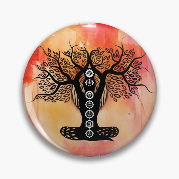 Item preview, Chakra Lady Tree - 60 Watercolor RBG designed and sold by chakraplaza.