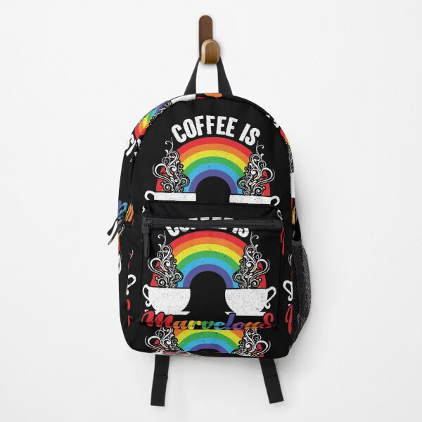 Item preview, Coffee Is Marvelous - Steaming Java Under The Rainbow designed and sold by GravitiTees.
