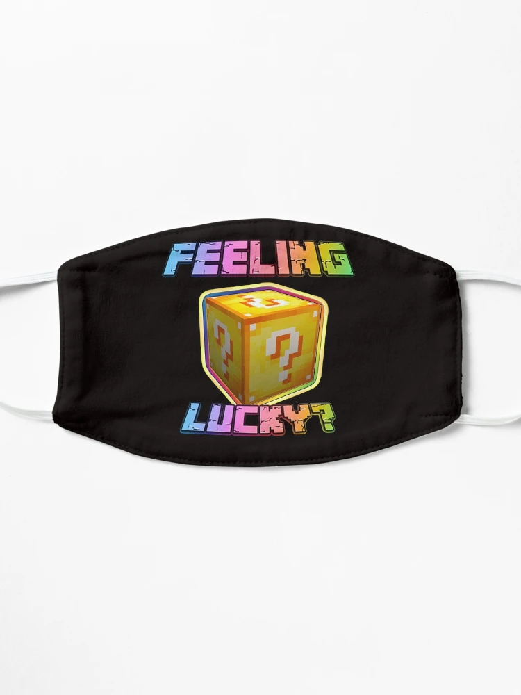 Feeling Lucky? Minecraft Lucky Block(rainbow text) Greeting Card