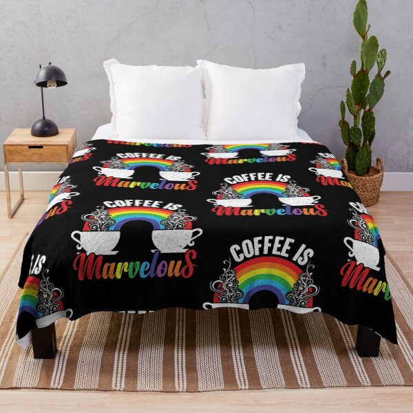 Item preview, El café es maravilloso: humeante Java bajo el arco iris designed and sold by GravitiTees.