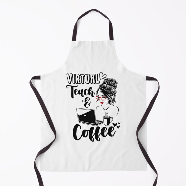 Download Funny Teacher Quarantine Aprons Redbubble