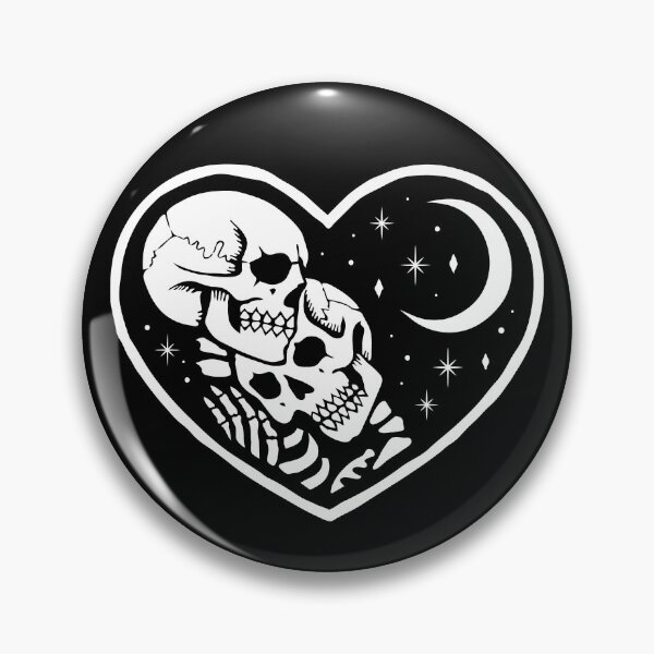 Item preview, Together Forever Skeletons under the Crescent Moon designed and sold by SpreadForSatan.