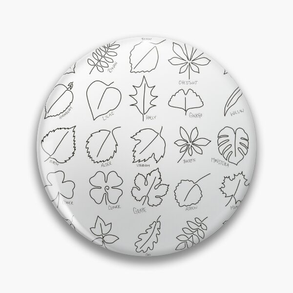 Item preview, leaves and names simple continuous monoline designed and sold by alyskadraws.
