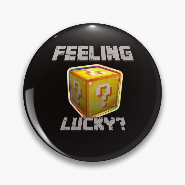 Item preview, Feeling Lucky? Minecraft Lucky Block(grey rock text) designed and sold by MinecraftMania.