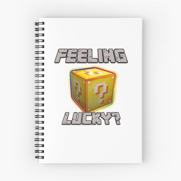 Item preview, Feeling Lucky? Minecraft Lucky Block(grey rock text) designed and sold by MinecraftMania.