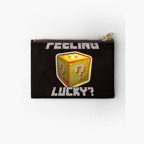 Item preview, Feeling Lucky? Minecraft Lucky Block(grey rock text) designed and sold by MinecraftMania.