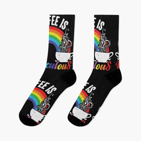 Item preview, Coffee Is Miraculous - Steaming Hot Java Under The Rainbow designed and sold by GravitiTees.