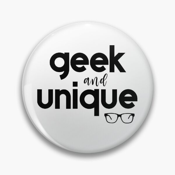 Item preview, Geek and Unique Text with Nerdy Glasses - White designed and sold by VicEllisArt.