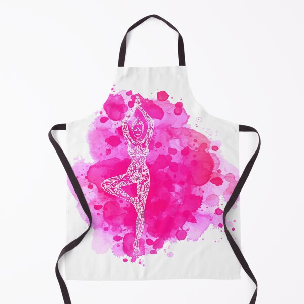 Item preview, Tree Pose Pink Vriksasana Pink Backgrownd designed and sold by raliceyoga.