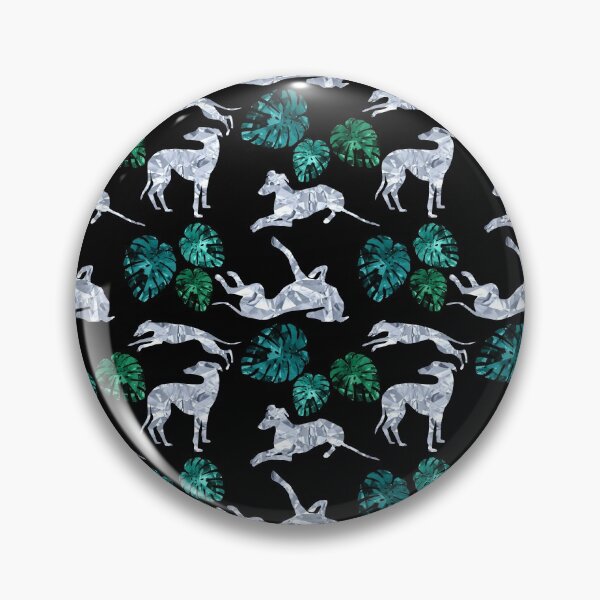 Item preview, Greyhound Diamonds with Green Gemstone Monstera Leaves designed and sold by GreytGraphicals.