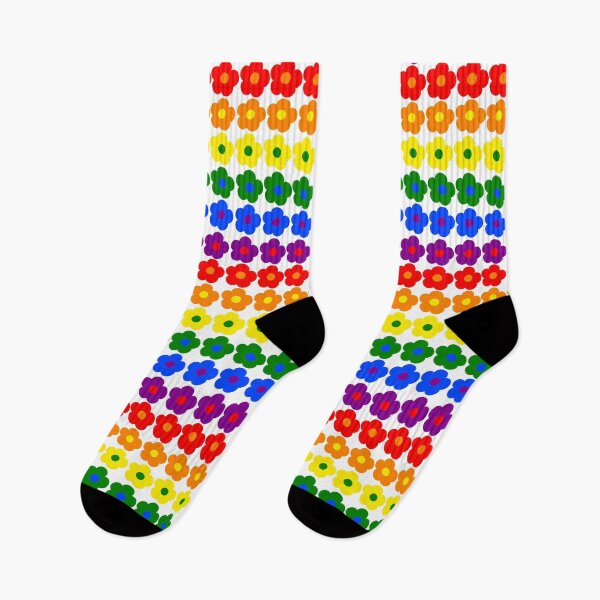 Item preview, Bib Flowers Pride Flag on White designed and sold by CottoVerdi.