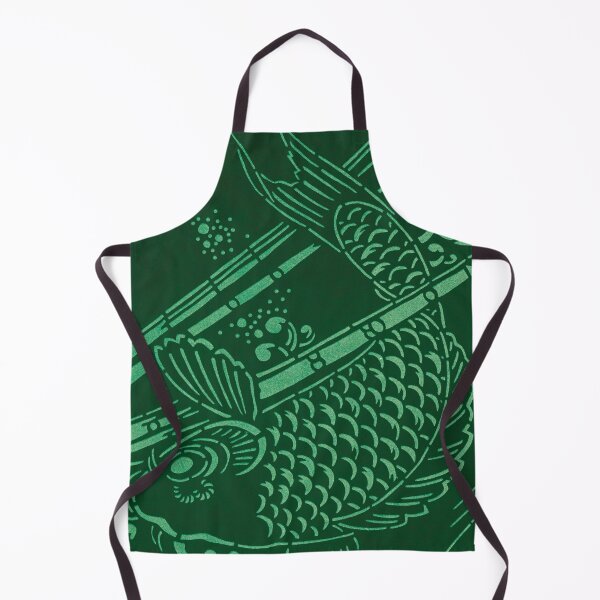 Item preview, Emerald Japanese Koi Fish - Vintage Classic Japanese Print designed and sold by elevens.