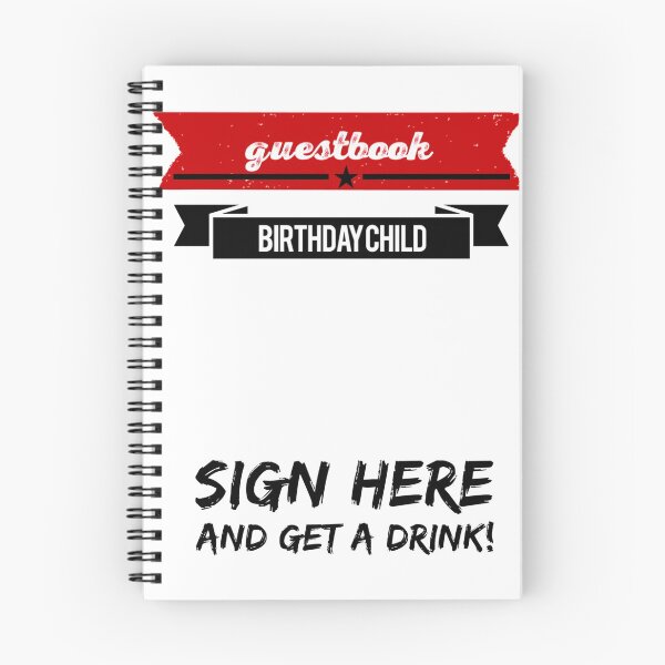 Item preview, Gift idea birthday guest book guestbook designed and sold by SketchedbyD.