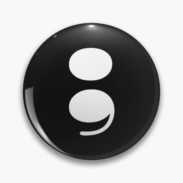 Item preview, White Semicolon designed and sold by MysticPotato.