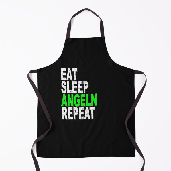 Aperçu de l'œuvre Eat Sleep Fishing Repeat, Angler créée et vendue par xlshirt.