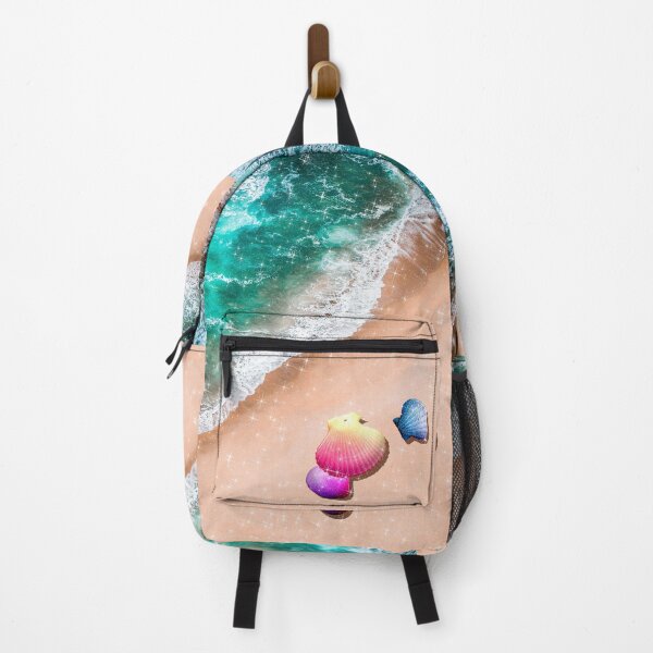 Item preview, Beach and Turquoise Wave Sand Sea Shells Rainbow Landscape Summer designed and sold by Jolly-Yosei.