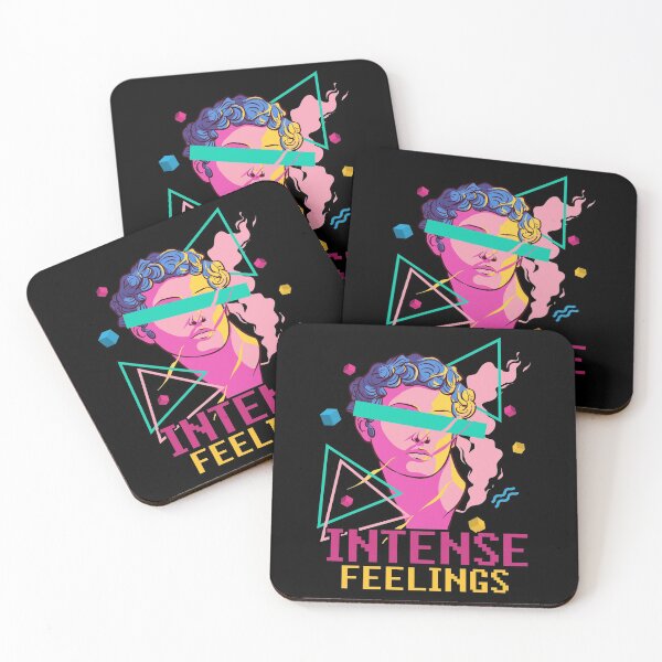 Item preview, Vaporwave Synthwave Aesthetic Retro 80s 90s Intense Feelings designed and sold by SqualeForce.