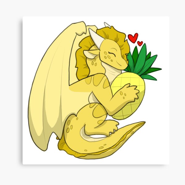 Sunny and Pineapple Canvas Print