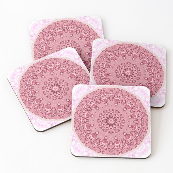 Artikelvorschau, Cerise Mood Medaillon-Boho Mandala entworfen und verkauft von Annette Chabidon Studio.