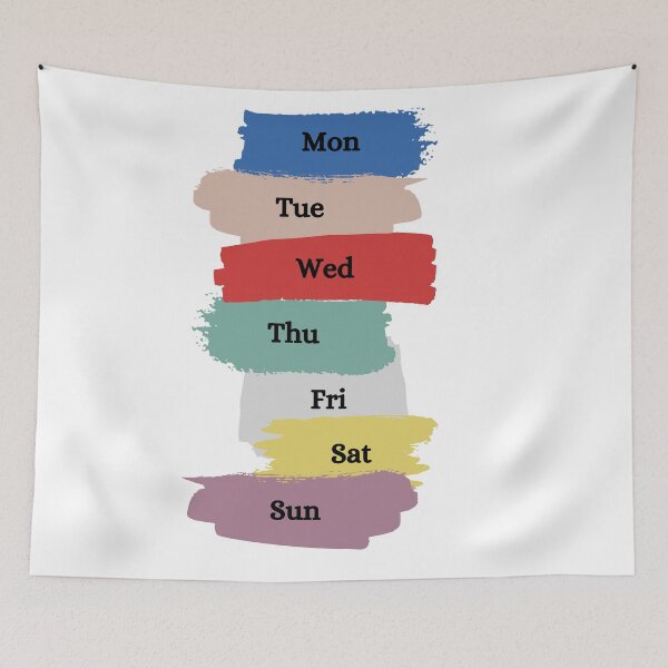Item preview, days of the week - 7 days designed and sold by ellis-vinyasa.