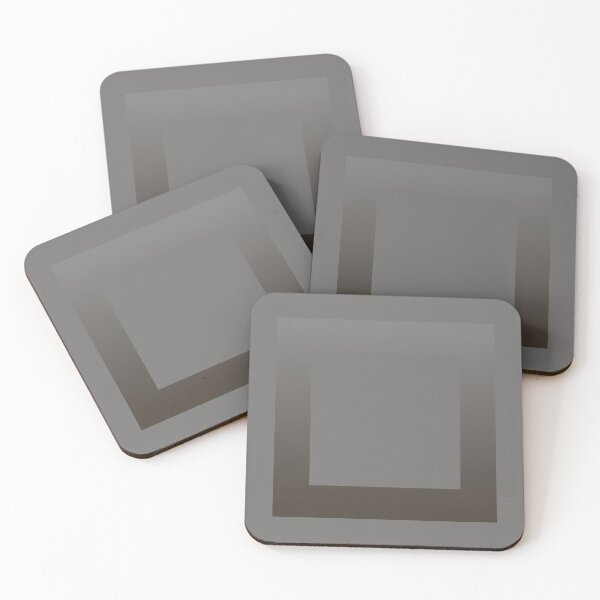 Item preview, Gradient taupe with an elegant square border designed and sold by PetaJaneHome.