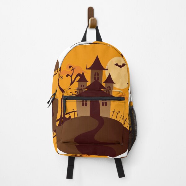 Item preview, Spooky mansion on the hill. Vampire castle. Old haunted house Halloween design with white background. designed and sold by 2AcesDesign.