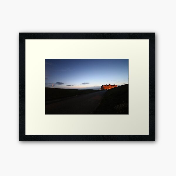 Headland Hotel Newquay in evening sunshine Framed Art Print
