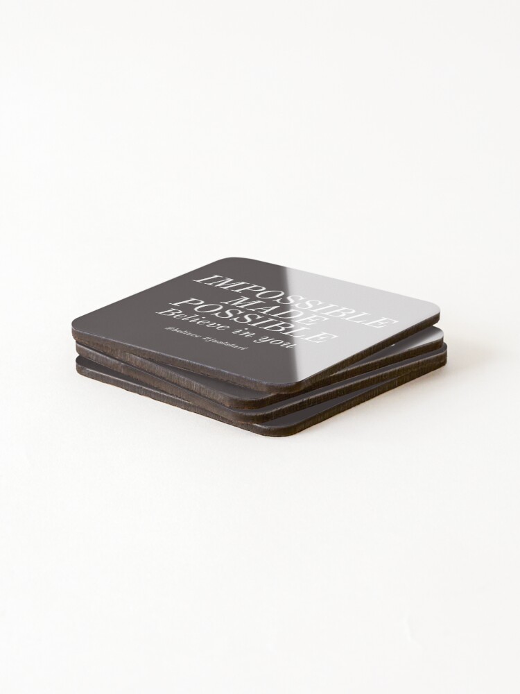 Thumbnail 4 of 5, Coasters (Set of 4), Impossible Made Possible designed and sold by Rcasadesign.