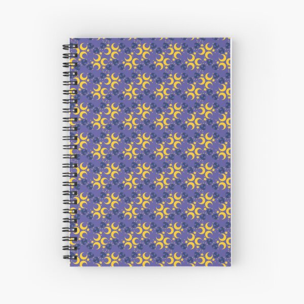 Night Owls, Main Pattern (Purple) Spiral Notebook