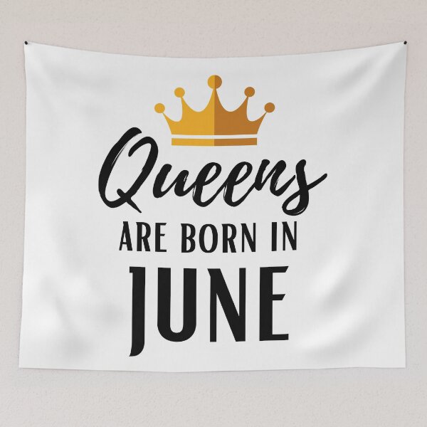 Item preview, Queens are born in June birthday designed and sold by OneTimeEngineer.