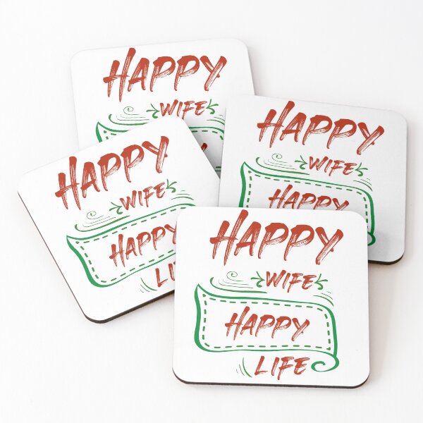Item preview, Happy Wife Happy Life designed and sold by Onestopcuteness.