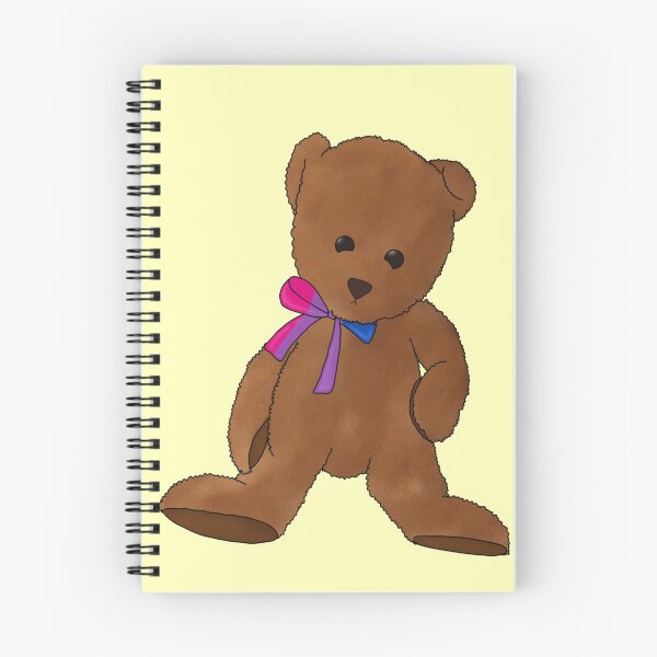 Artikelvorschau, Bi Pride Teddybär entworfen und verkauft von SoftGayCryptids.