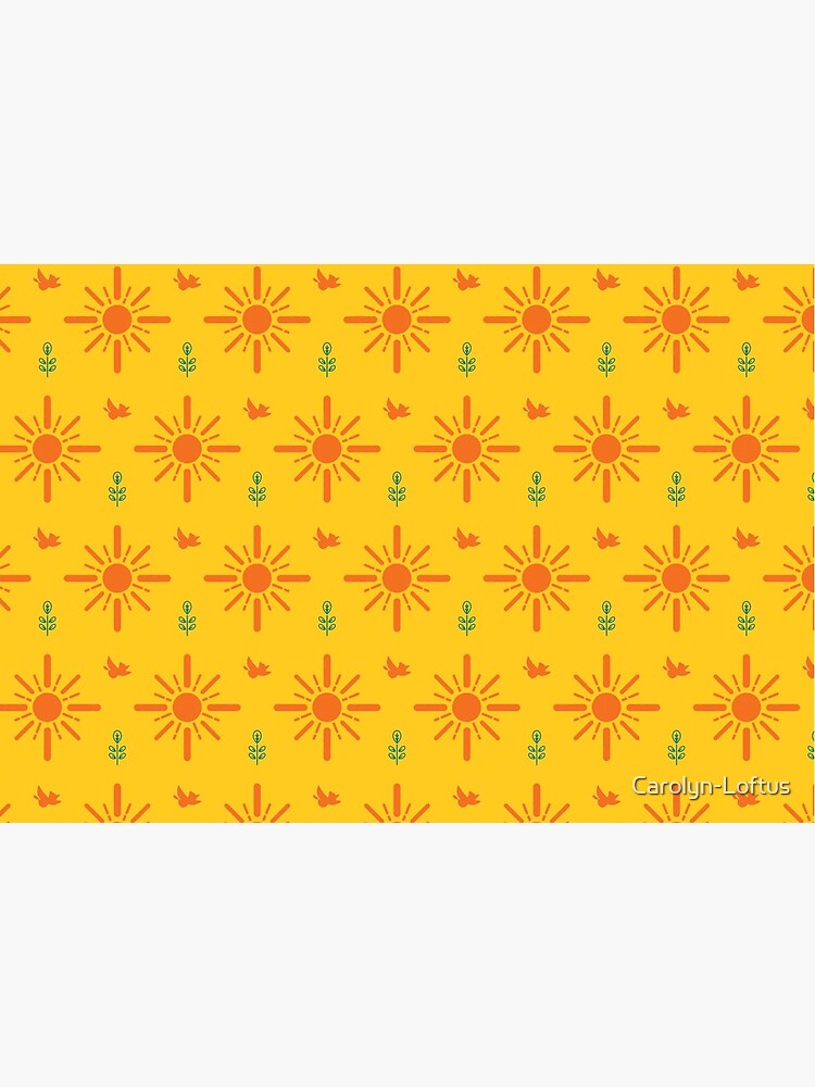 Early Bird, Main Pattern (Yellow) by Carolyn-Loftus