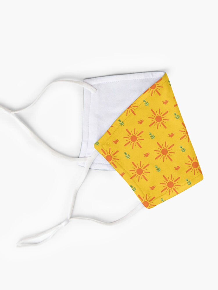 Alternate view of Early Bird, Main Pattern (Yellow) Mask