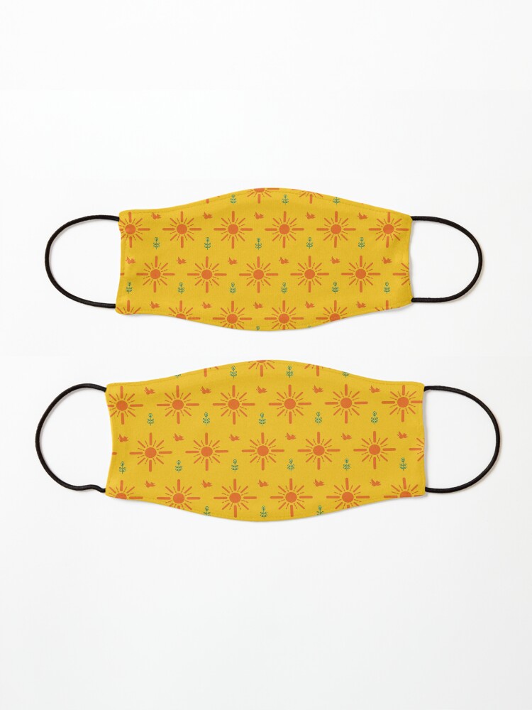 Alternate view of Early Bird, Main Pattern (Yellow) Mask